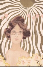 RAPHAEL KIRCHNER - Donna con sole e fiori, cartolina