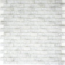 Mosaico pietra bianco - pietra, grigio