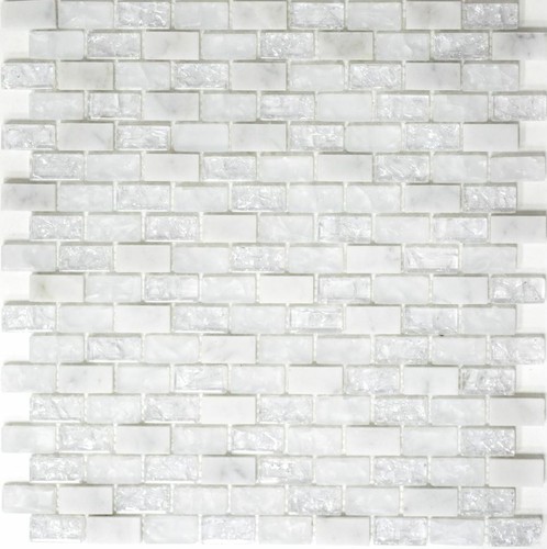 Mosaico pietra bianco grigio - mosaico,