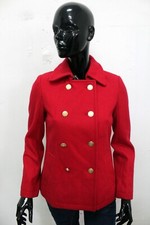 Tommy Hilfiger Cappotto Donna Taglia XS Rosso Giubbotto Giacca Invernale Jacket