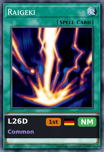 Raigeki l26d s05 edizione - raigeki, 1a