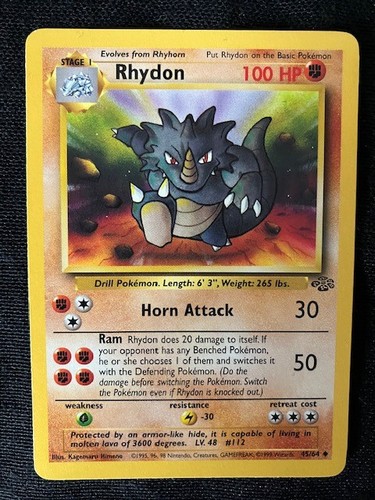 Rhydon horn attack ram - 100, hp