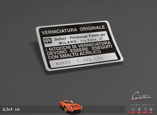 Adesivo vernice alfa romeo ppg - vernice,