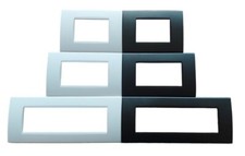 PLACCA BIANCA NERA BTICINO LIVING INTERNATIONAL LIGHT COMPATIBILE TIPO LNA4803