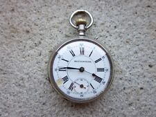 OROLOGIO DA TASCA REGULATEUR MECCANICO CASSA IN ARGENTO CIPOLLA TASCHINO ANTICO