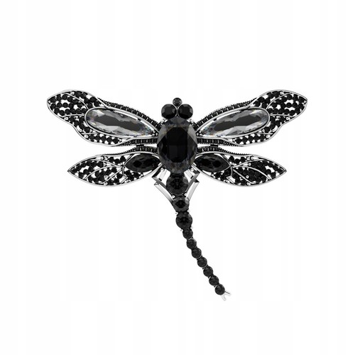 Spilla libellula pinets nera - spilla,