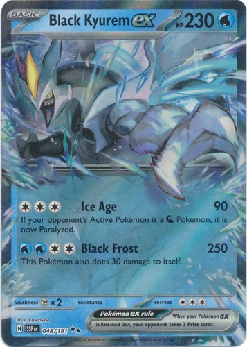 Holo black kyurem ex - black,