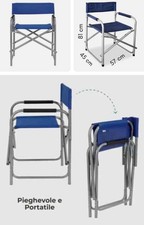 SEDIA REGISTA IN ALLUMINIO CON