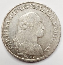 Napoli bellissima piastra 120 grana 1789 Ferdinando IV Borbone Rara