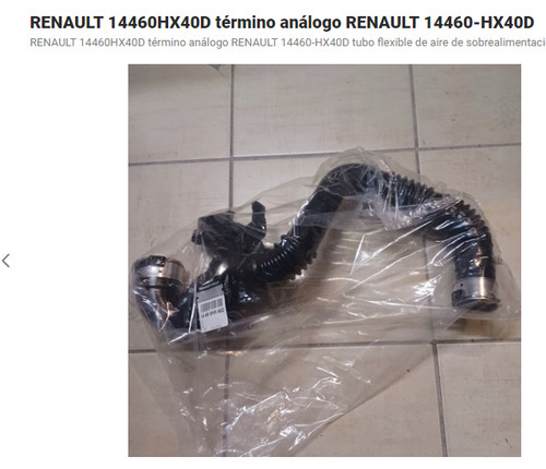 Tubo intercooler 14460hx40d - intercooler,