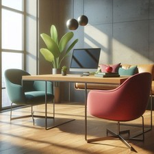 mobili usati per ufficio completo di armadio 8 ante e scrivanie