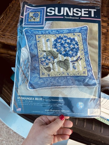 Kit cuscino ricamo punto - , ago