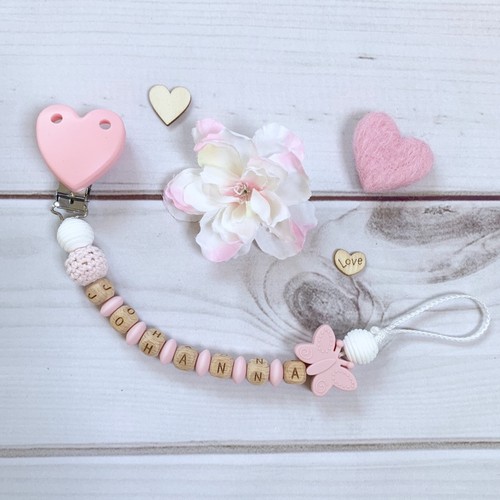 Nuckelkette bow pacifier chain - pacifier,