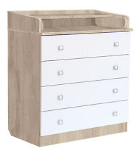 Fasciatoio in laminato ELLY con piano pieghevole, 4 cassetti, LAP 80,4x91,7x48cm