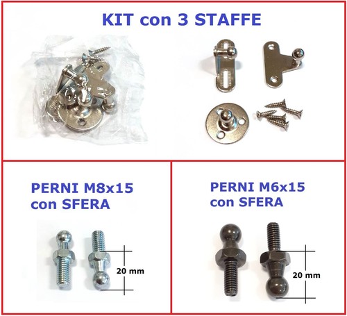 Staffe perni con - staffe,