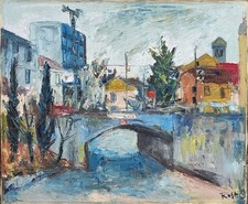 Rosa Pietro ( Le Grazie,  Portovenere  1923 - 1995 ). "Saronno, sottopassaggio"