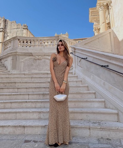 Maxi abito donna - zara, nuovo