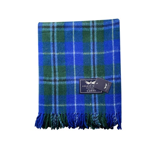 Tappeto tartan lana grande