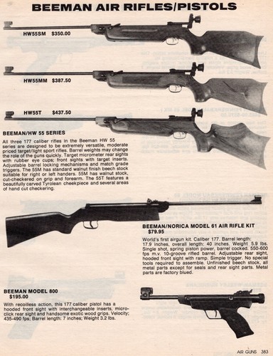 1983 print beeman hw55t - ad,