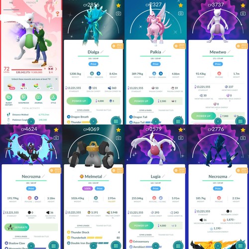 Poke lvl shadow mewtwo - go, 72/