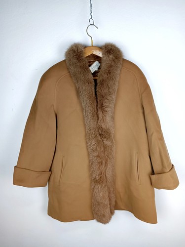 Cappotto vintage cammello con - cappotto,