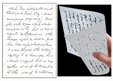 Stencil Lettera Scritta