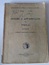MISURE ED APPARECCHI DI FISICA G.Cortini e S.Sciuti FIRMA Timbrata Sciuti 1954