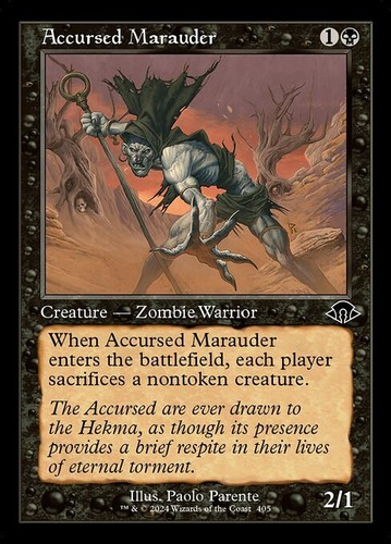 Mtg accursed marauder 405 - 405, foil