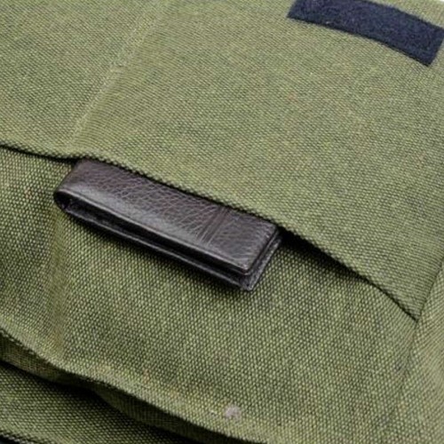 Borsa tracolla tela verde - borsa, a