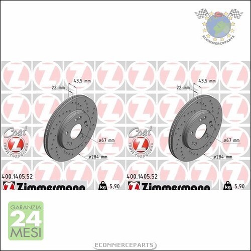 Kit dischi freno zimmermann - freno,