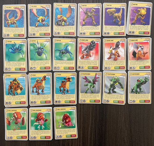 Lotto 285 carte invizimals - da,