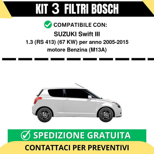 Kit filtri bosch - 3, suzuki