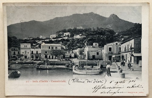 Cartolina ischia casamicciola - ischia,