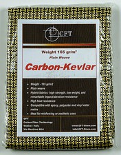 Tessuto in Fibra di Carbon-KEVLAR® - 165 gr/m2 - Plain