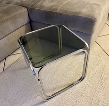 Tavolino Basso Da Salotto - Modernariato Vintage 60-70 Stile Bauhaus