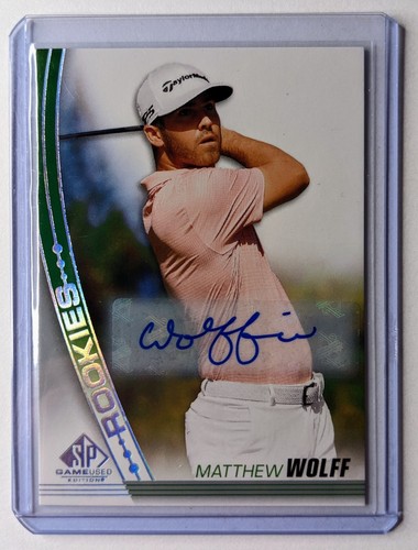 Matthew wolff rookie auto - wolff,