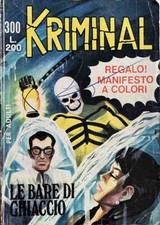 Fumetto Anni 60 Kriminal N 300 Senza Poster 
