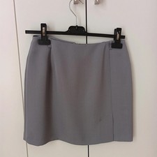 Minigonna grigia tessuto