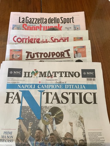 Set giornali scudetto napoli - scudetto,