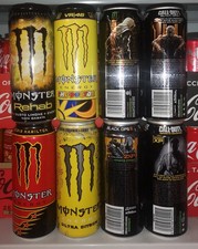 8 lattine Monster (vuote): varie edizioni