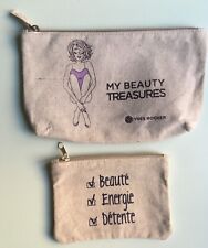 2 Borsette Beauty Case Pochette Trousse YVES ROCHER nuove Porta Trucchi cerniera