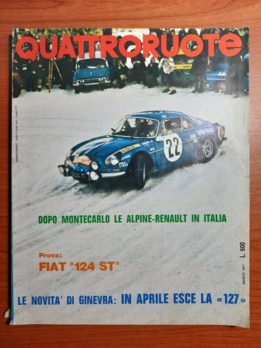 Quattroruote 1971 marzo - 1971,