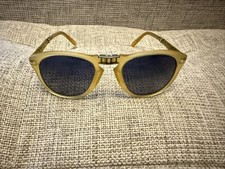 Persol 714SM Steve McQueen 204/S3 giallo opale/blu sfumato polarizzato