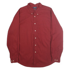 DOCKERS Uomo Rosso Camicia XL