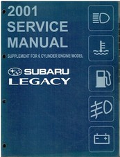 SUBARU LEGACY Mk3 (BE REGGISENO) ORIG. SUPPLEMENTO RIPARAZIONE MOTORE FACTORY 3.0L 6 CILINDRI 2001