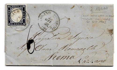 Lettera affrancata con - 20,