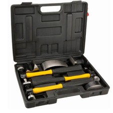 KIT SET MARTELLI E TASSI CARROZZIERE RIPARAZIONE AUTO CON VALIGETTA SET 7 PZ OX