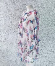 CAMICIONE KAFTANO CAFTANO SARONG COPRICOSTUME FANTASIA FLOREALE MODA DONNA TULLE