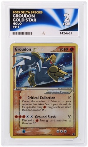 Groudon gold star 2005 - gold,