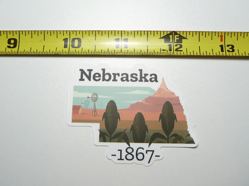 Nebraska piccolo adesivo - nebraska,